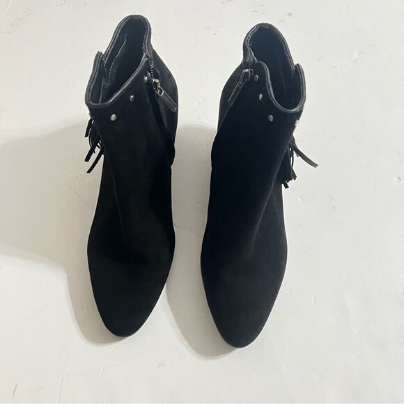 Sam Edelman Black Studded Fringe Boots - Picture 6 of 12